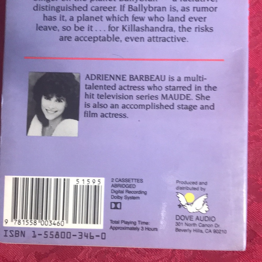 Crystal Singer by Anne McCaffrey Audiobook Cassette - Picture 3 of 3